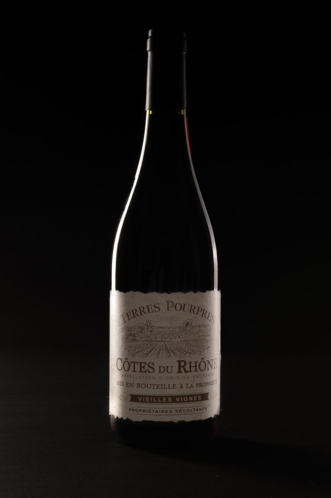 photographie publicitaire produit vin