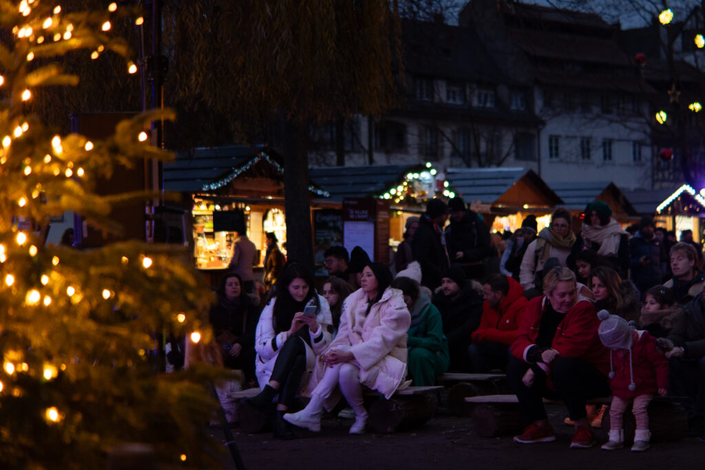 Marché de noel Reportage événementiel Strasbourg public concert